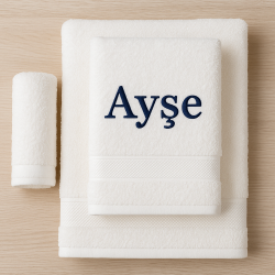 İsimli Havlu Seti – Kişiye Özel Nakışlı ve Baskılı Havlu