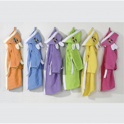 Toptan Çocuk Bornozu İmalatı ve Toptan Satışı  - Kadife Tavşan Kulak - Toptan Satış İçin Adet Fiyatıdır 