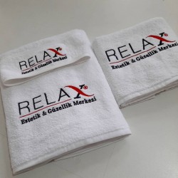 Özel Logo Nakış Ve Baskılı Beyaz Havlu Seti