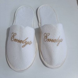 Özel logolu otel terlik üretimi 