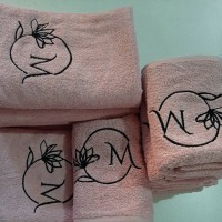 Güzellik Salonu Pudra Havlu Seti - (Baş havlusu + Sedye Havlusu + Saçbandı)