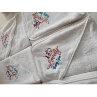 Toptan bebek havlusu imalatı özel logolu 
