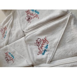 Toptan bebek havlusu imalatı özel logolu 