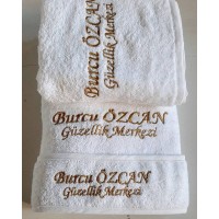 Özel logolu havlu takımı ve üçlü set logolu üretimi