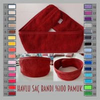 Toptan Havlu Saç Bandı - Makyaj Bakım Bandı 