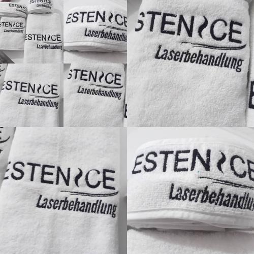 Logo nakışlı berber havlu imalatı